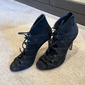 Black dolce vita lace up heels size 6.5